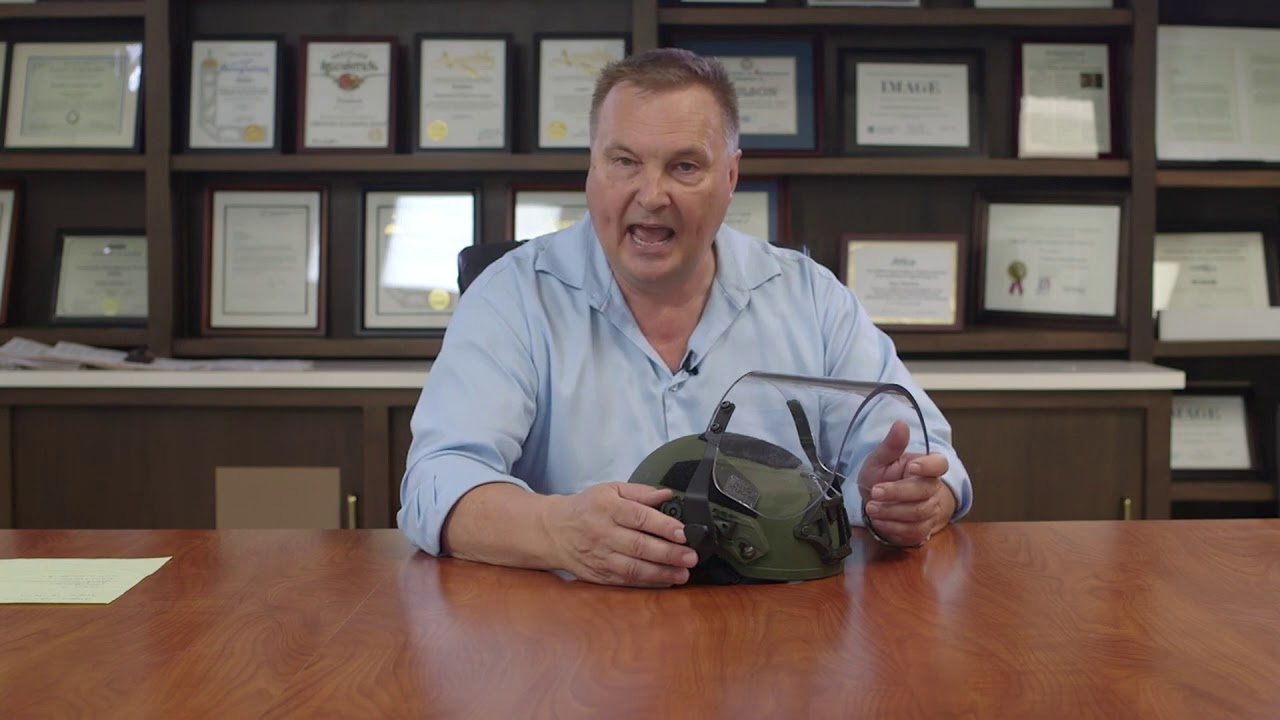 Paulson Manufacturing DK7 Rail-Mount Tactical Face Shield, Riot Gear for Police and Law Enforcement