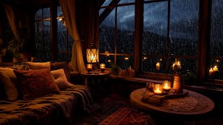 Warm Relaxation In The Rain - Instrumental Music Refreshes The Mood - Rain For Deep Sleep