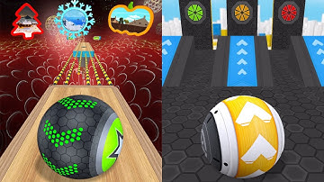 🛑 Going Balls VS GyroSphere Trials, Super Rolling Balls, Rolling Ball Sky Escape, Action Balls