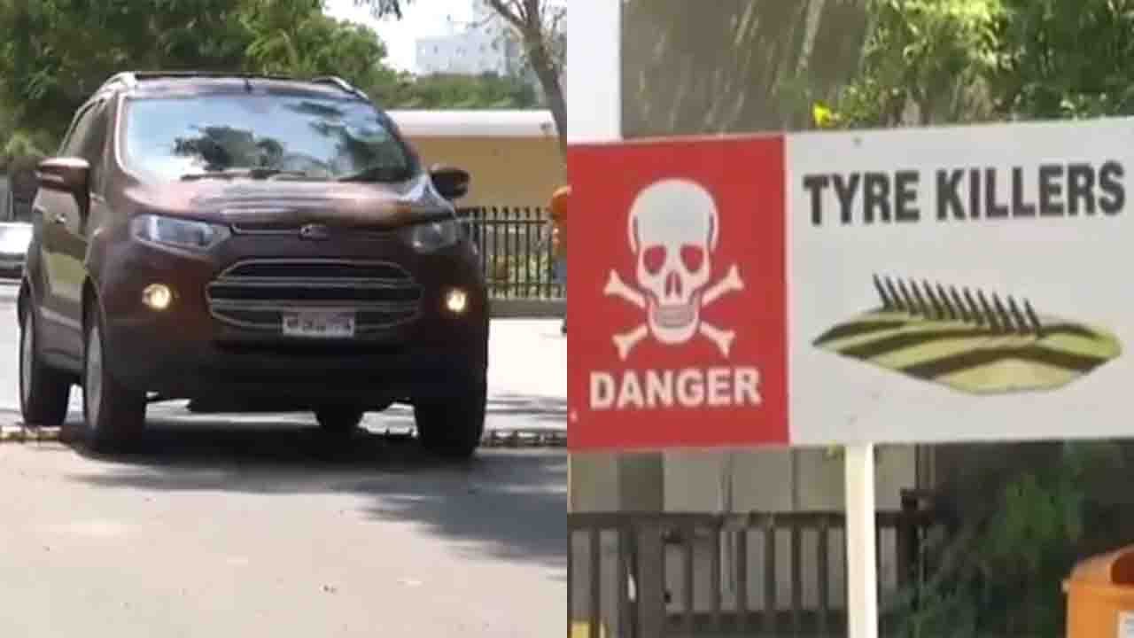 Pune: 'Tyre Killers' removed after police sent notice to Amanora Park Town management |Oneindia News