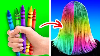 RAINBOW BEAUTY TRICKS COMPILATION || Trendy Makeup Hacks, Hair Styling And Nail Art Ideas