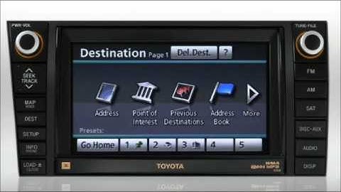 Toyota Tundra Navigation Basics Buttons Toyota of Slidell