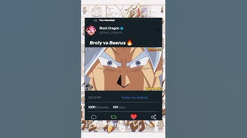 Broly vs Beerus#dbs#dbz#shorts#db