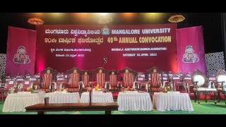 Mangalore Univercity - 40th Annual Convocation Day - Live Stream