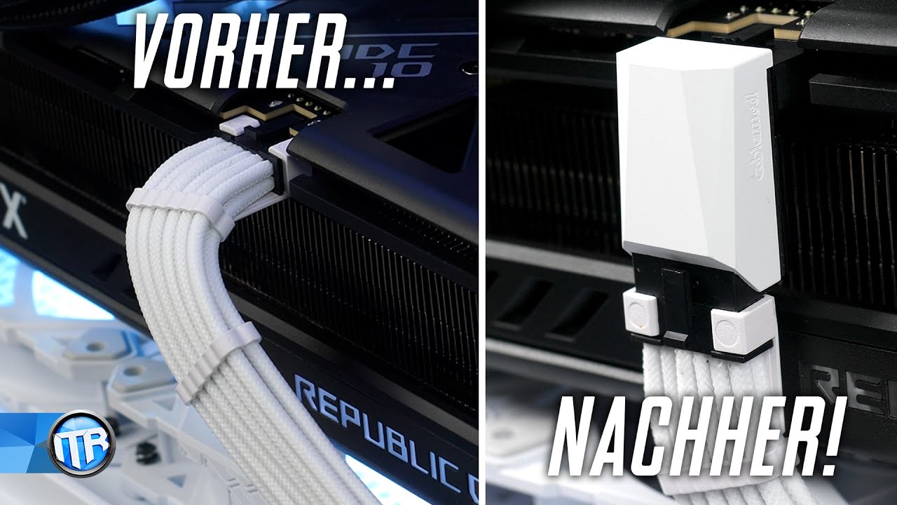 Zu spät! Aber dennoch schick & hilfreich 😍 CableMod 12VHPWR Adapter 90