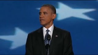 President Barack Obama's Remarks at the 2012 Democratic National Convention - Full Speech