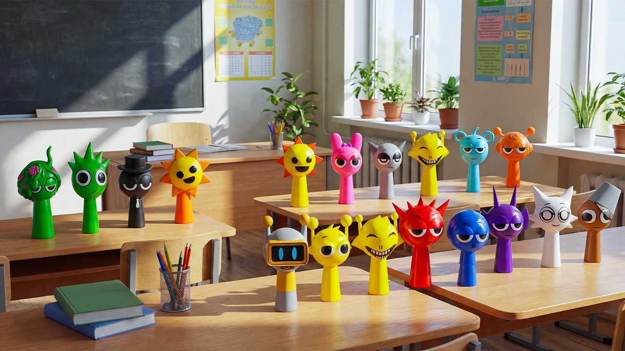 Мы последовали за странными подсказками и нашли Спрунки в школе!