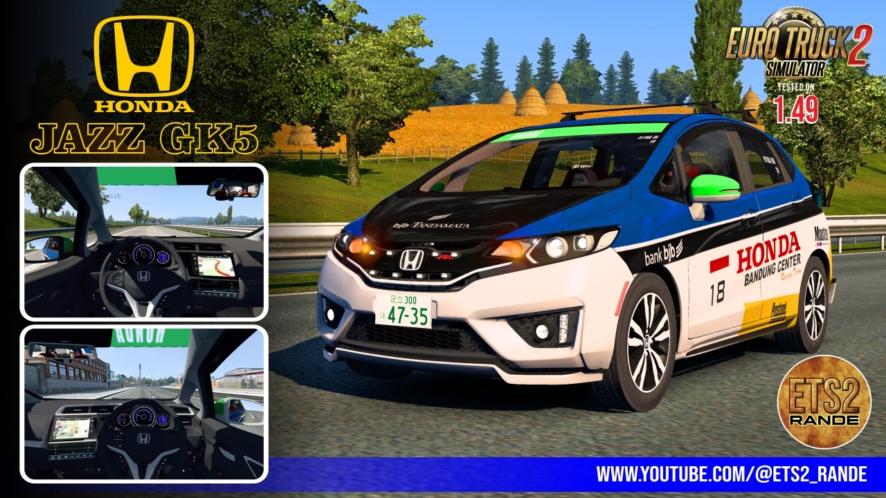 Honda Jazz GK5 ETS2 1.49_1.57 Car Mod LHD+RHD