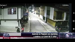 Asesinan en Popayán con machetes y piedras a un joven de 21 años
