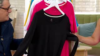 Isaac Mizrahi Live! Essentials Set of 2 Pima Cotton Tops on QVC