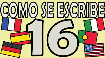 ¿Cómo 16 con letra?