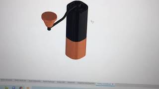 CAD Autodesk timemore G1 coffee grinder.