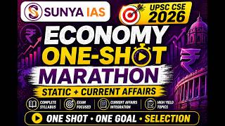 UPSC Economy One-Shot Marathon | Complete Static + Current Affairs |Akash Sir | Sunya IAS