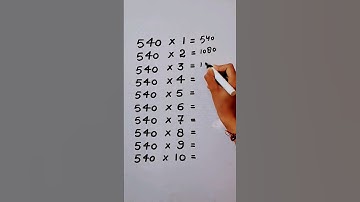 Write the Table of 540 in 17 second only..#maths #mathshack #mathstricks @study_care0