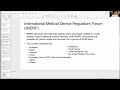 Global Regulatory Harmonization for drugs &amp; medical devices- IMDRF and ICMRA. Peivand Pirouzi, Ph.D.