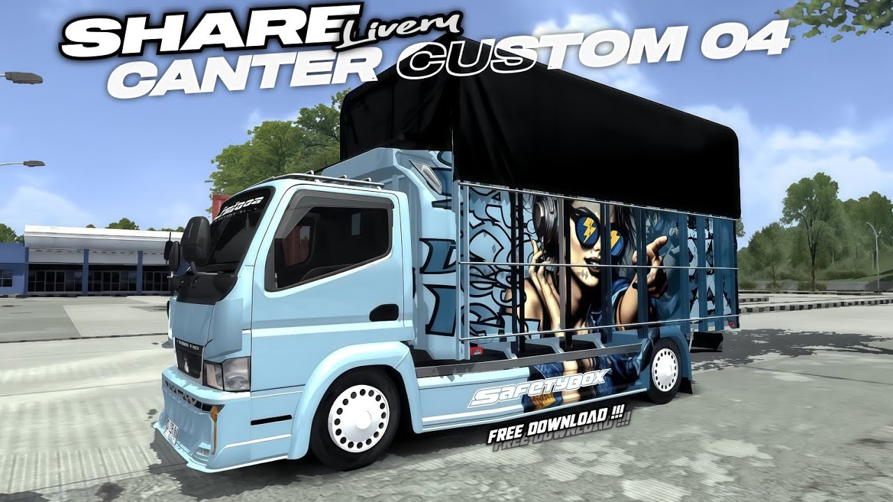 Share livery&PPL || mod bussid truck canter custom 04 spesial bemper ...