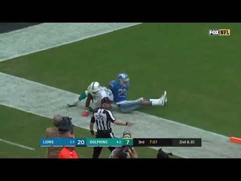 Lions Vs Dolphins Kenyan Drake 54 Yd TD