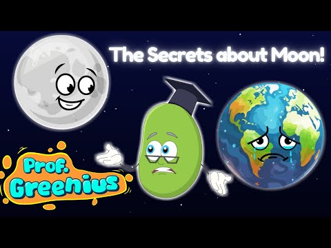 Prof Greenius Explores Moon Mysteries! Space Learning for Children!
