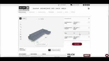 Roomle Visual 3D & AR Configurator Platform: Sofa Configurator for e-Commerce