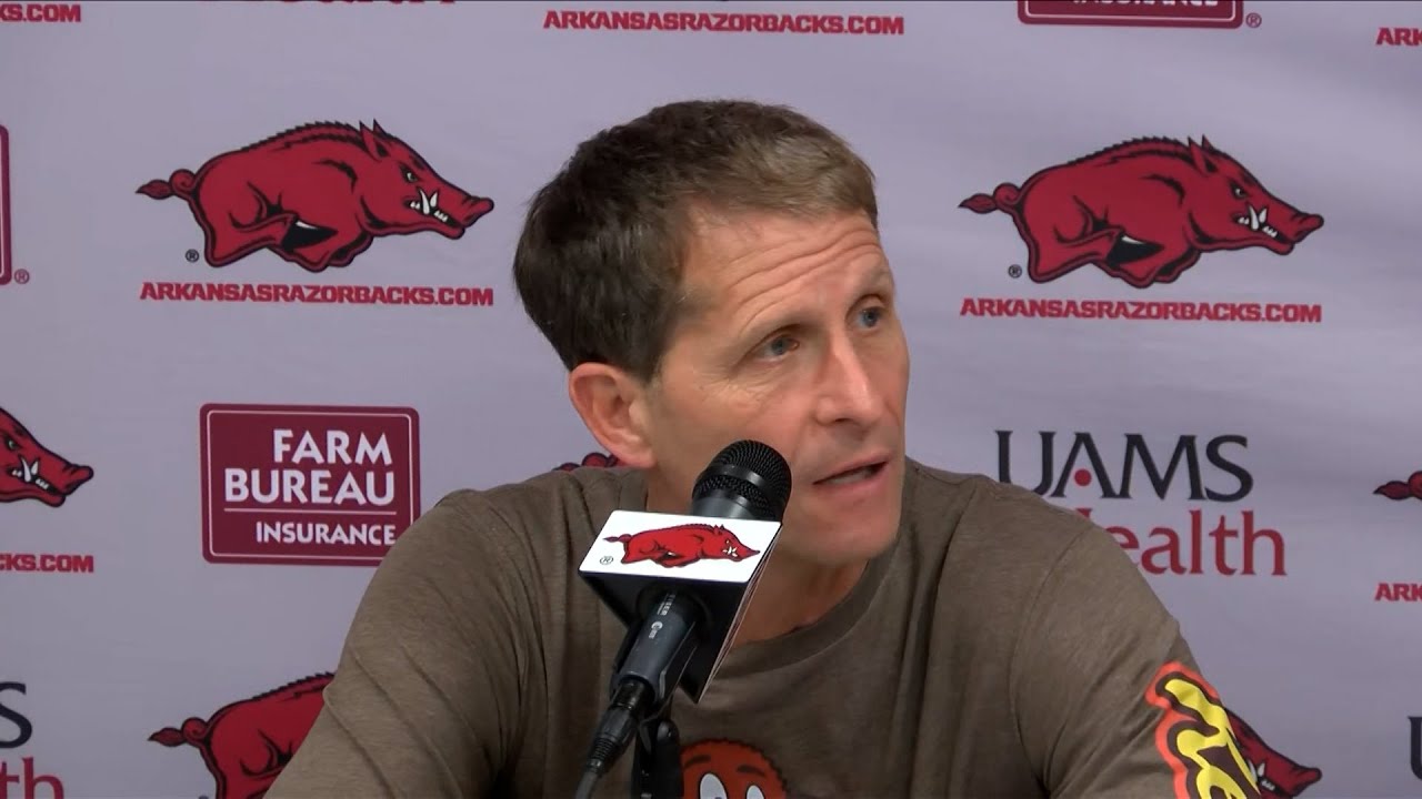 Arkansas head men's basketball coach Eric Musselman breaks down the RedWhite game YouTube