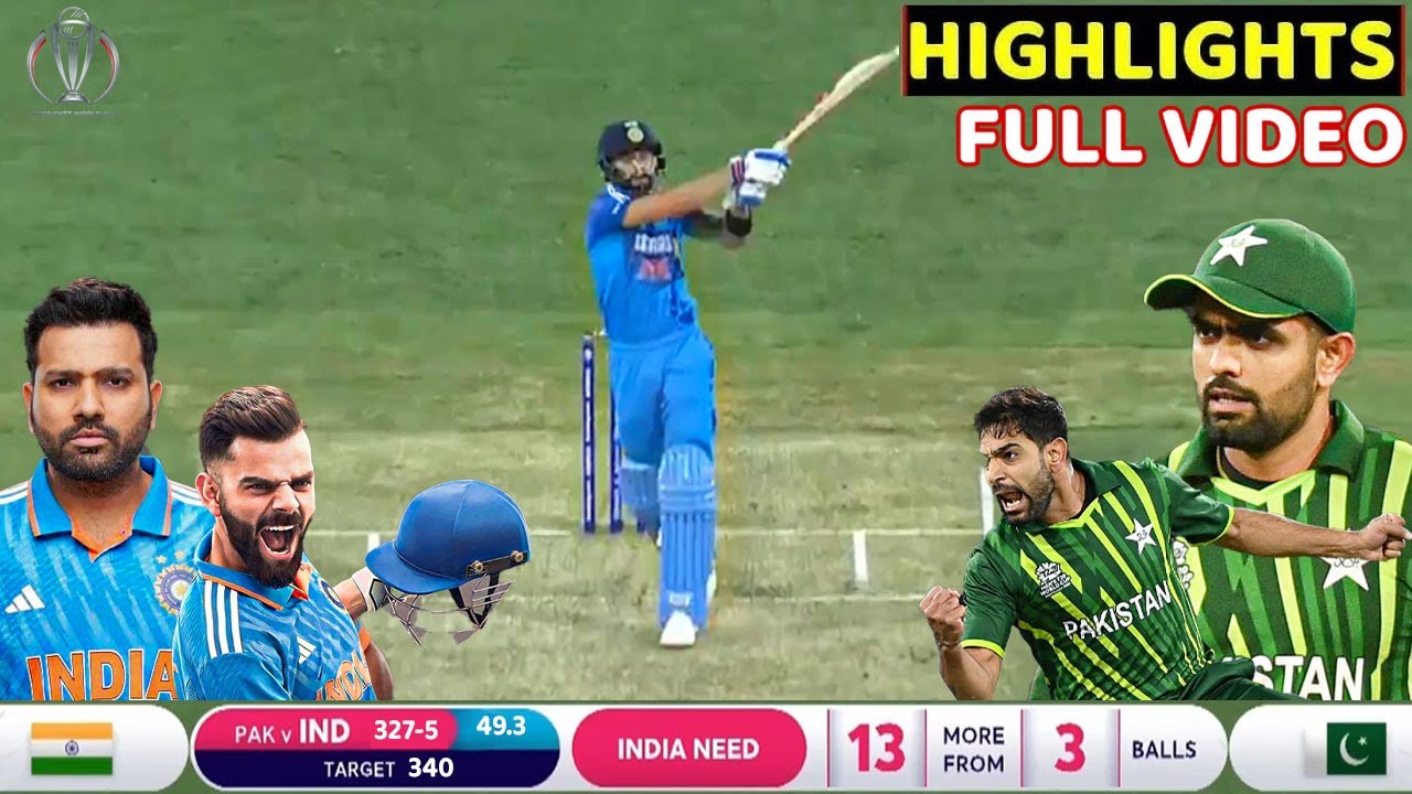 India Vs Pakistan Asia Cup Full Match Highlights Ind Vs Pak 1st ODI Full Highlights Kohli Rohit