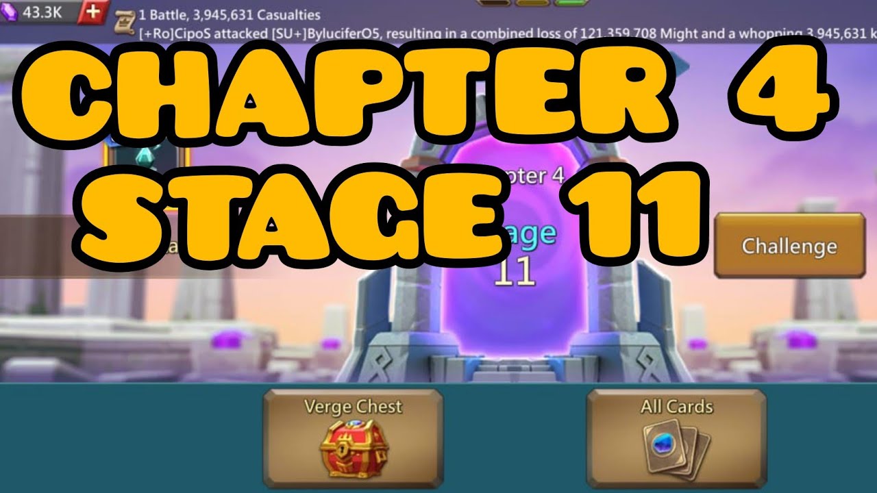 Lords Mobile Vergeway chapter 4 stage 11