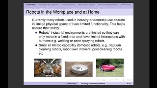 Invited Talk - Clare Dixon - Verifying Autonomous Robots: Challenges and Reflections,