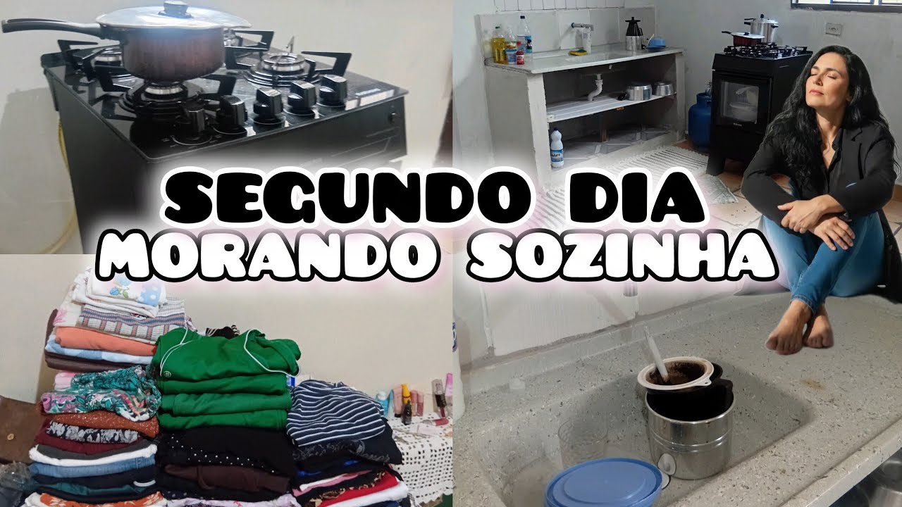 SEGUNDO DIA MORANDO SOZINHA COM 44 ANOSS💖💖 #morandosozinha  #donadecasa 