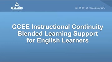 SDCOE Session 1: Instructional Continuity for English Learners