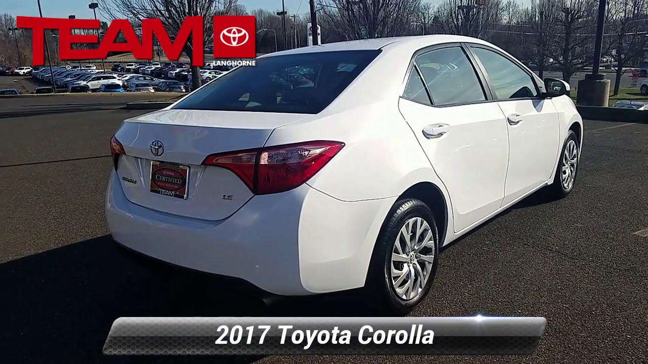 Used 2017 Toyota Corolla LE, Langhorne, PA 22680 YouTube