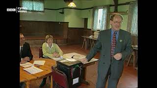 Nick Palit reporting on polling day for the 1997 Devolution Referendum in south Wales