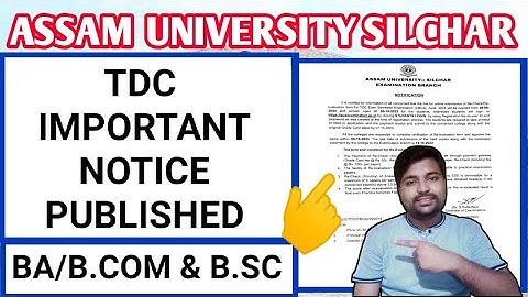 TDC Reevaluation or Recheck Notice | BA Bcom & Bsc | Assam University | Pranoy Roy