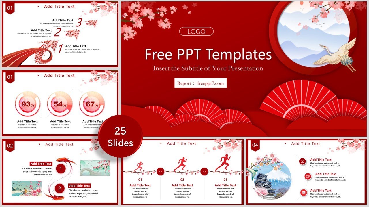 So Beautiful! Red Chinese style PowerPoint templates | Free - YouTube chinese-ppt-template-and-google-slides-themes