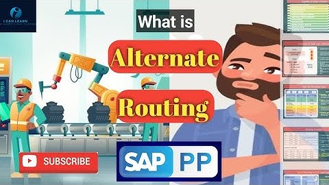 SAP PP- Alternate Routine| What is Alternate Routine| SAP Routing| Routing in SAP