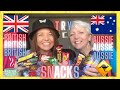 BRITISH TRYING AUSTRALIAN SNACKS FOR THE FIRST TIME!!!!