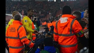 Watfords Kabasele And Holebas Clash With Their Own Fans After Defeat By Southampton 27012018