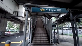 Singapore LRT, MRT ride from Layar to Pending train station (2 of 3)