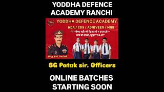 NDA Online Batch 2026  | Yoddha Defence Academy Ranchi | Start Your Officer Journey