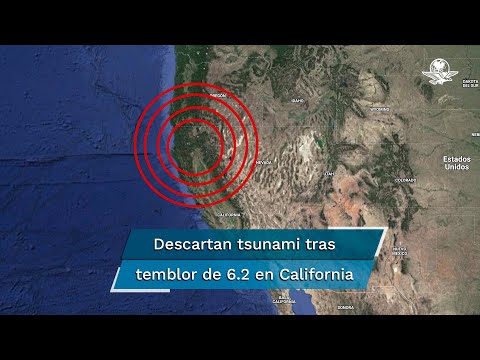 Terremoto de magnitud 6.2 sacude el norte de California, EU