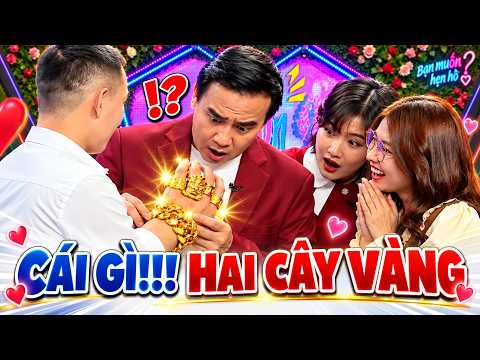 Gái xinh HÁ HỐC MỒM khi anh chàng mang HAI CÂY VÀNG theo để hẹn hò khiến Quyền Linh ngỡ ngàng