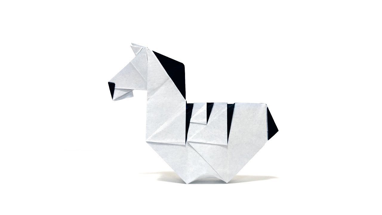 折り紙 シマウマ シンプル Origami Zebra Simple Youtube