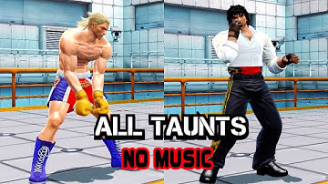 Tekken Tag Tournament 2 - All Character Taunt Animations (4K) (No Music)