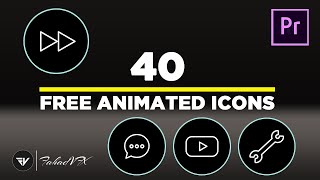 40 Free Animated Icons 2 | Premiere pro template free