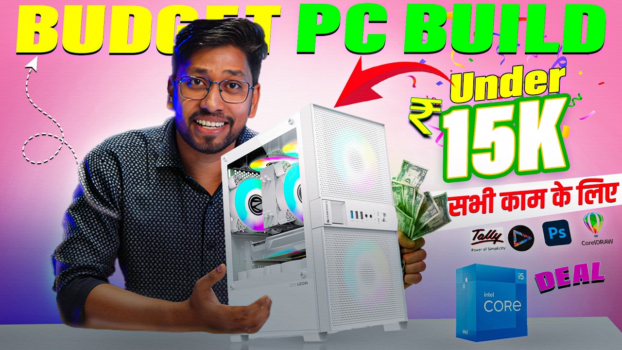 Under ₹15K Gaming & Editing PC Build in 2024 🚀 | Best Budget PC for ...
