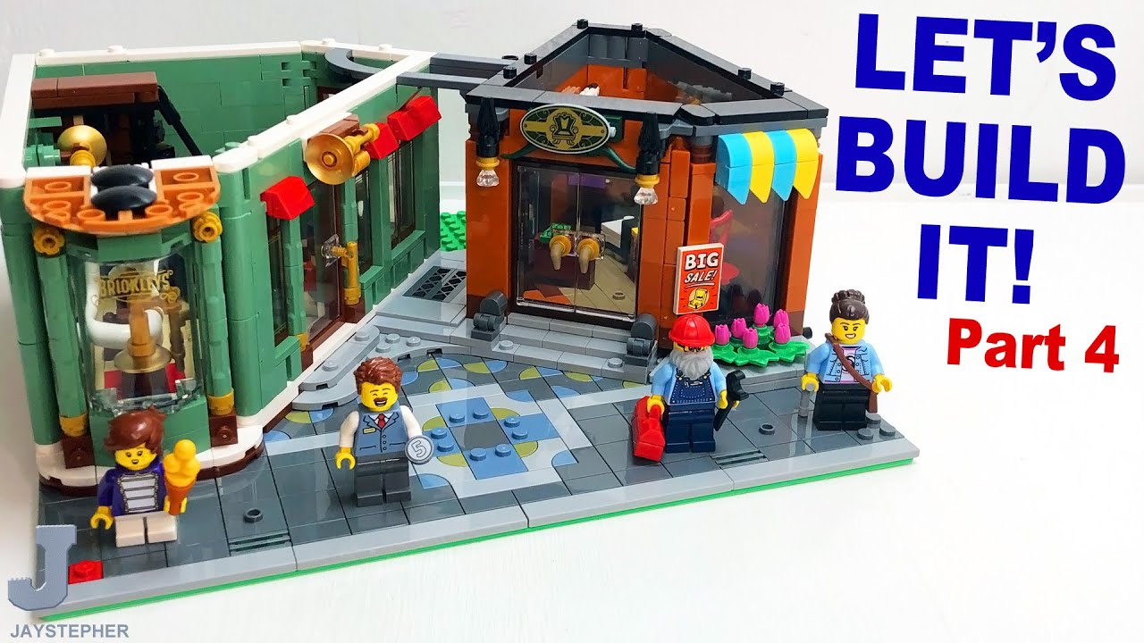 LEGO Icons 2026 Shopping Street 11371 Build Part 4