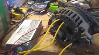 Turning an Alternator into a motor