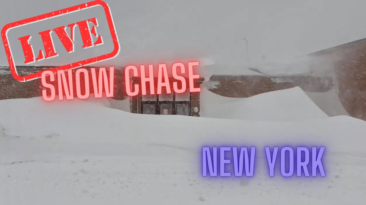 Heavy Lake Effect Snow in New York (pt.2) - Winter Storm Warning - Live ...