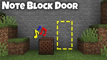 Minecraft: Working Note Block Secret Door