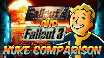 Fallout 4 and Fallout 3 Nuclear Blast Comparison