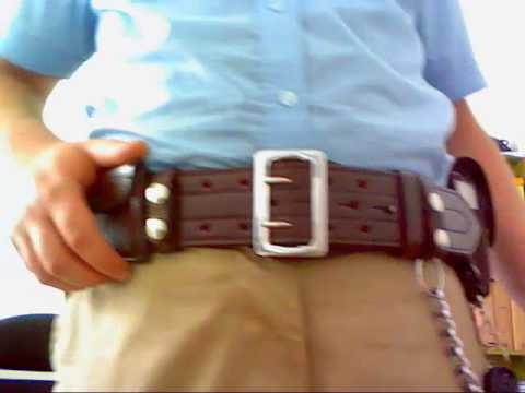 Police Leather Duty Belt